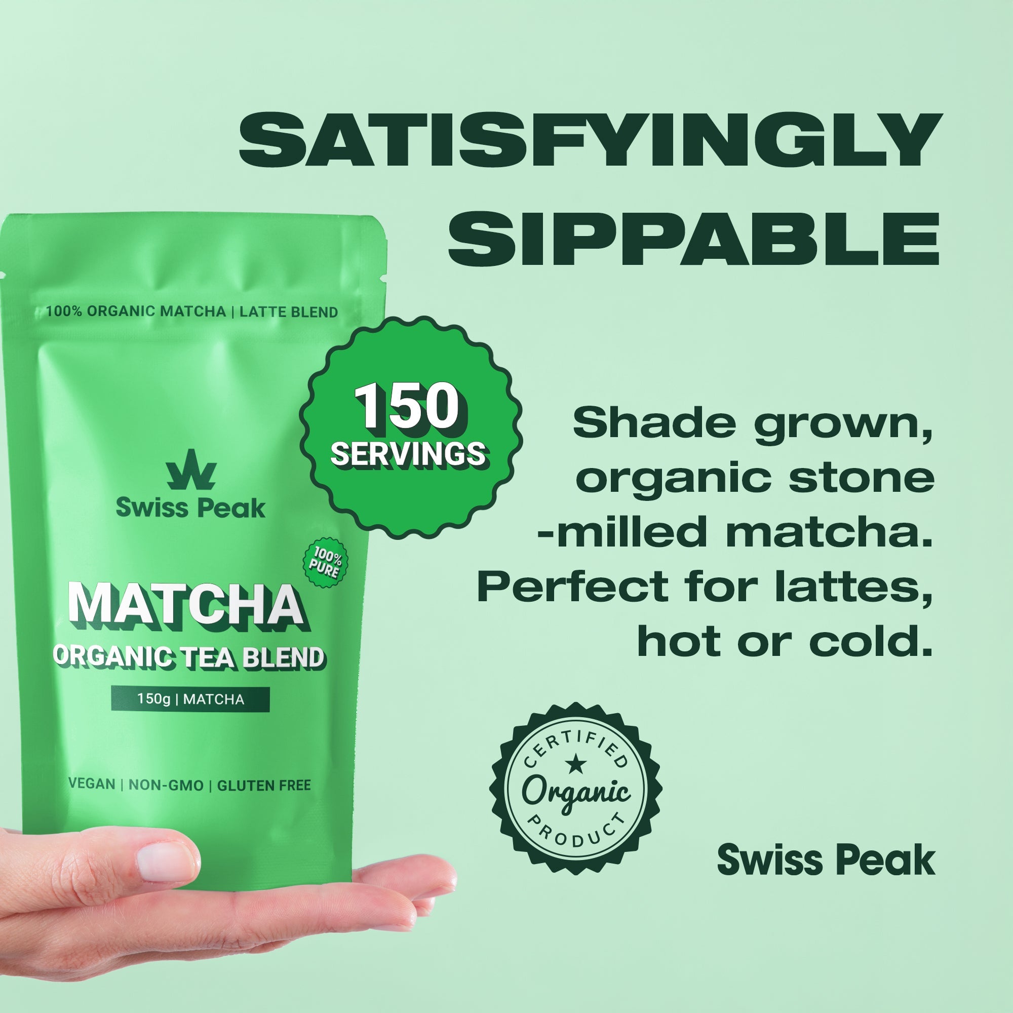 Matcha Green Tea Powder | 150g - SwissPeakCBD